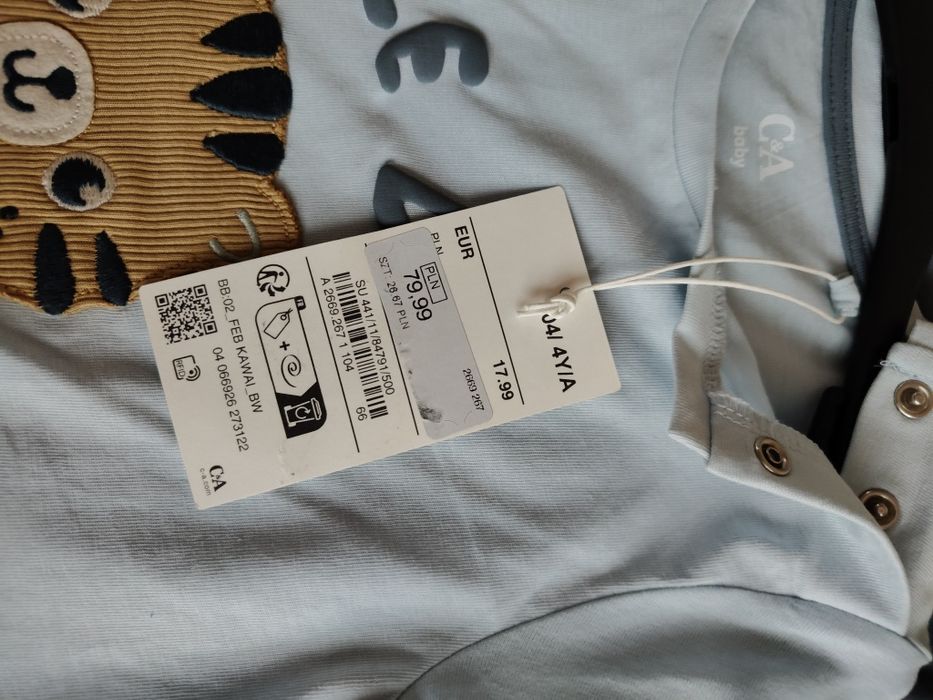 T-shirt -bluzeczki.Nowe C&A r.104