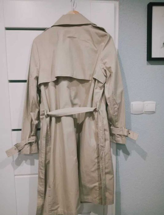H&M nowy z metka dlugi trencz damski plaszcz L