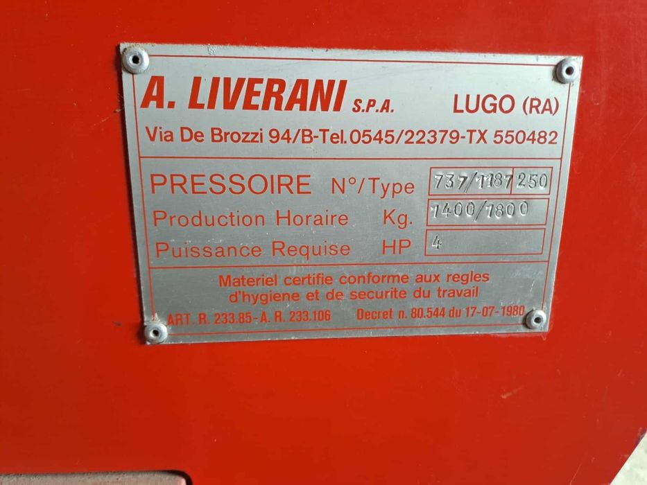 Prensa continua Liverani