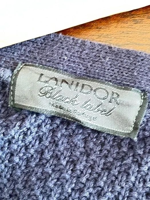 Colete Lanidor Oversize Azul Escuro e Verde XL