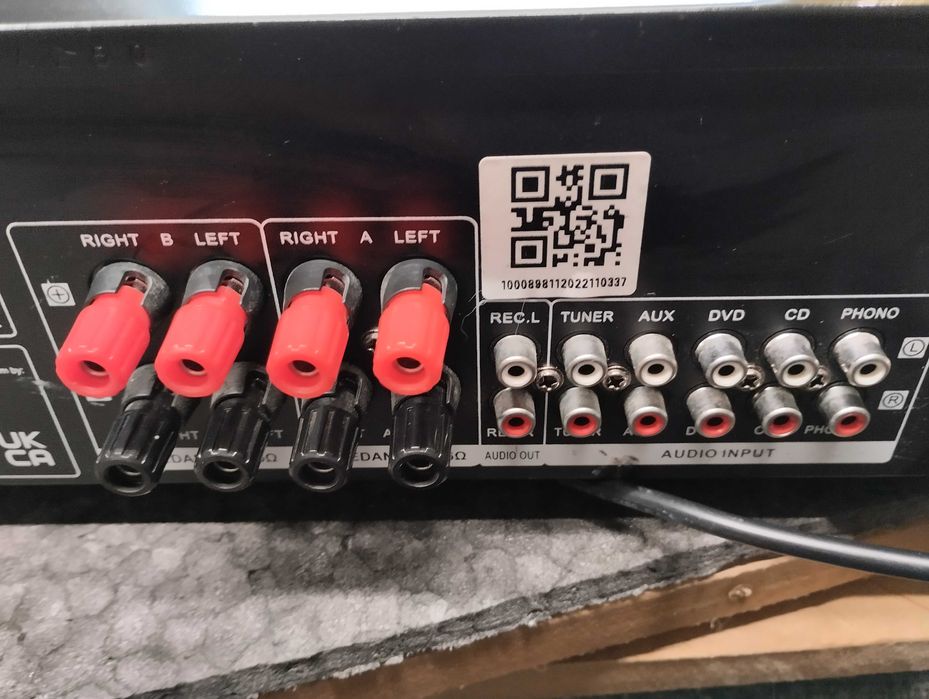 Auna CD708 Amplificador Hi Fi Preto