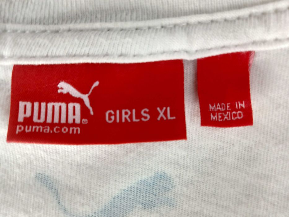 koszulka biała PUMA 100% bawełna T-shirt