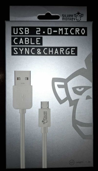 Kabel USB 2.0 do Micro USB Silver Monkey
