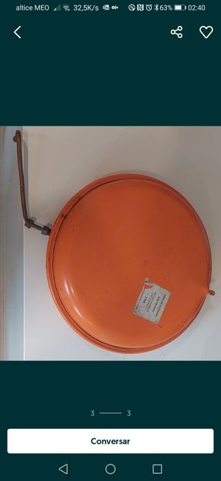 Vasos de espaçao para caldeiras