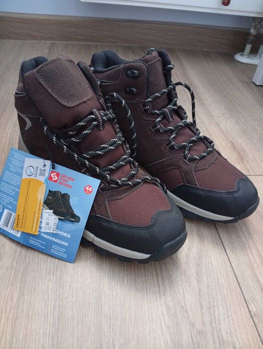 Nowe Buty trekkingowe r44, brązowe
