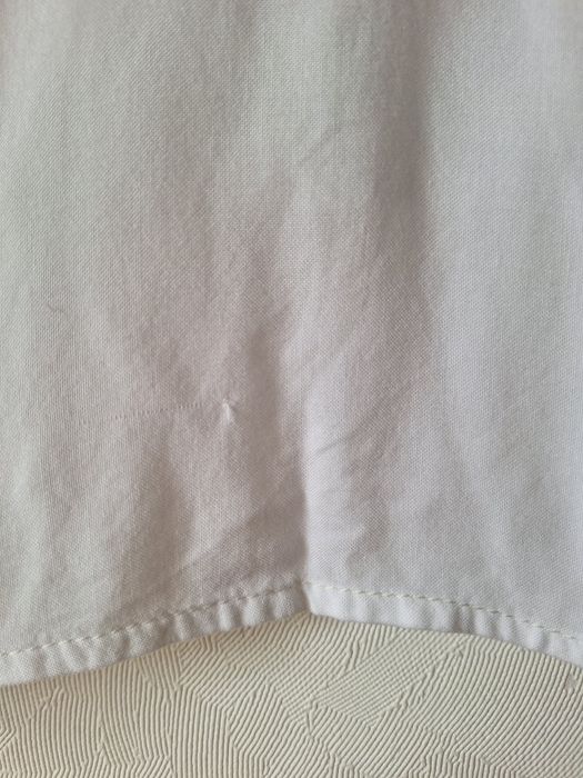 Top koszulka 36 S biała żółta wstawka H&M ramiączka