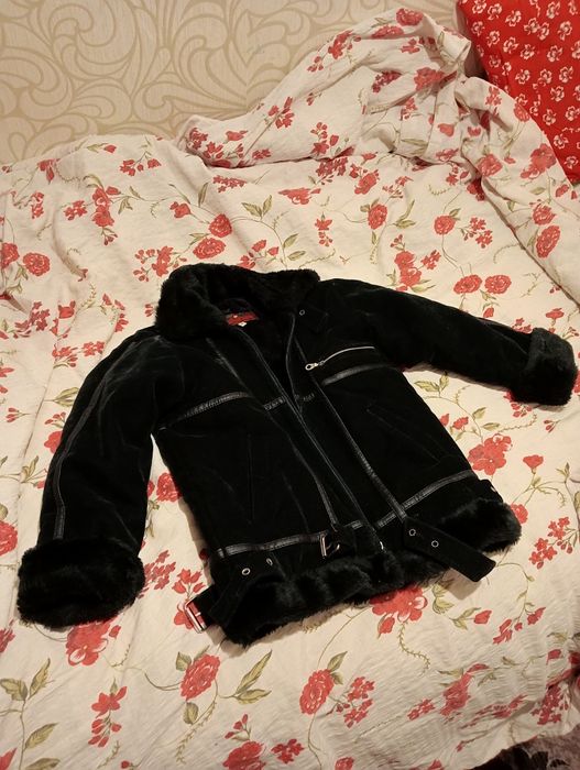 Зимова дублянка на дівчинку 8-9 років