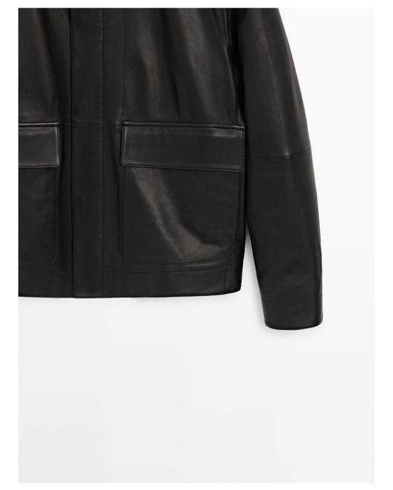Куртка шкіряна Massimo Dutti розмір M