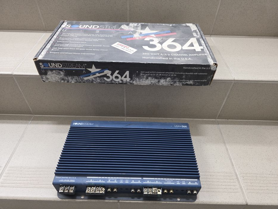 Soundstream 364 wzmacniacz 4 kanałowy uszkodzony