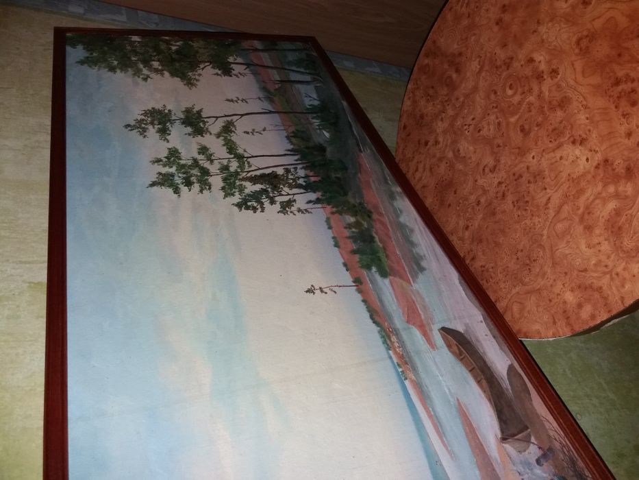 Картина на берегу реки