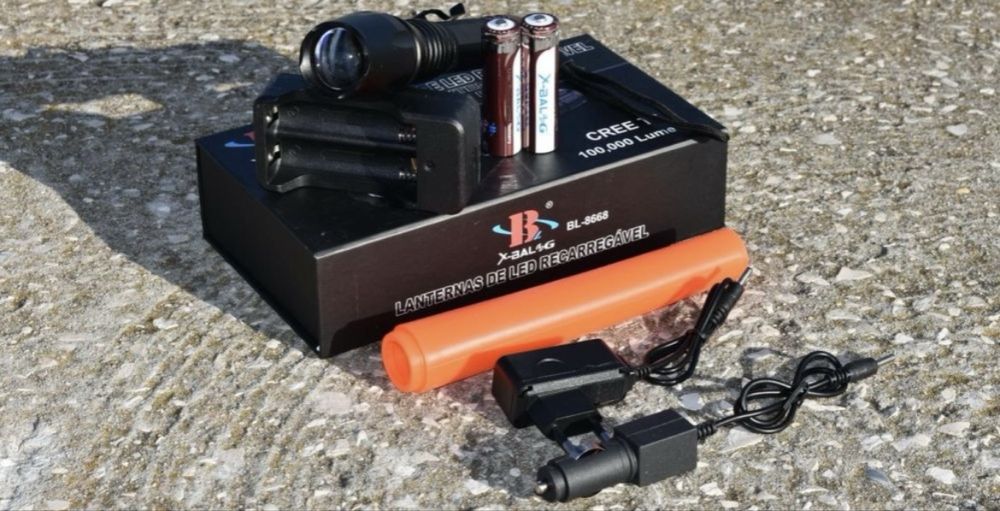 Lanterna com barra para sinalização