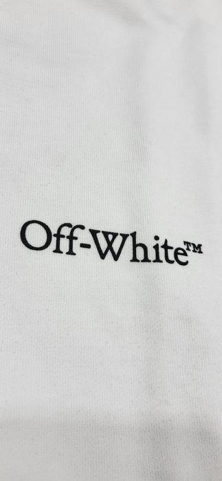 Biała bluza męska mlodzieziwa bez kaptura Off white S oversize