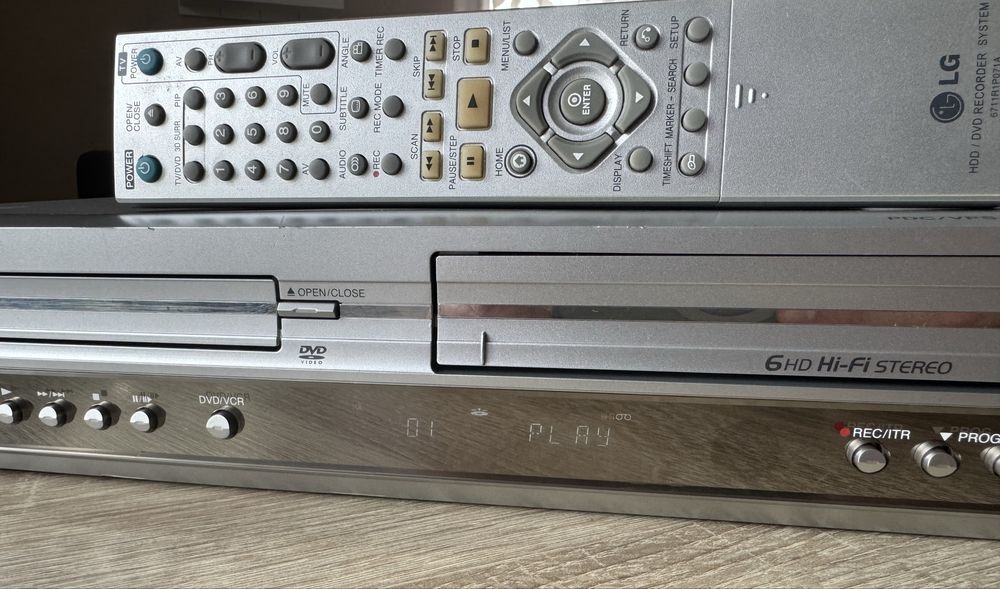 LG V8805 #Magnetowid VHS DVD #Combo #6HD #Hi-Fi Stereo #Pilot