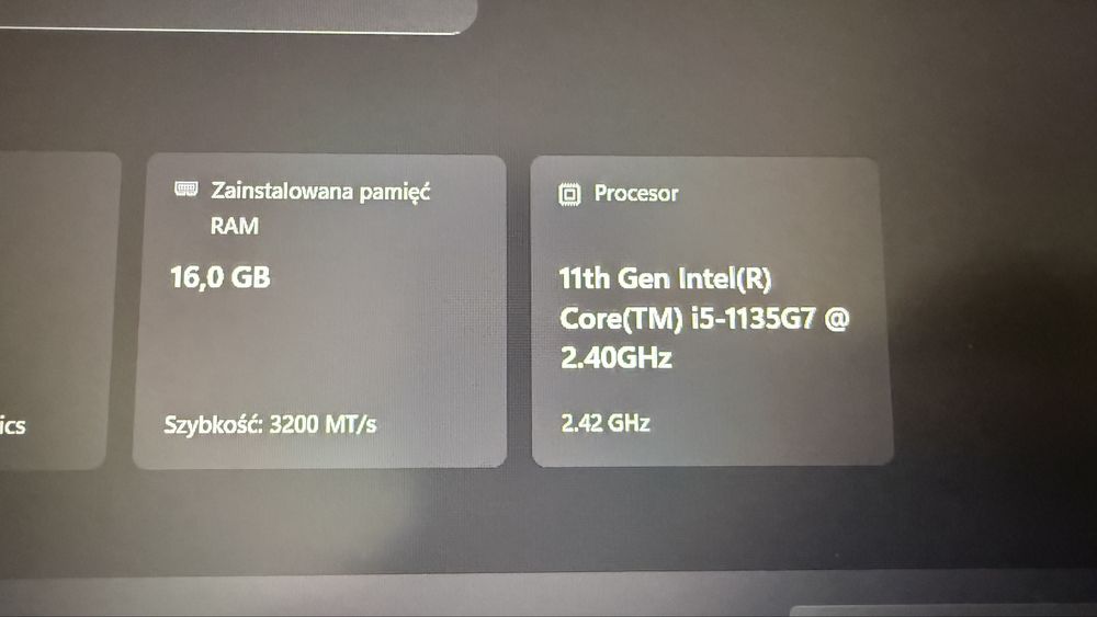 Huawei MateBook D15  i5. 16GB / 512GB stanidealny