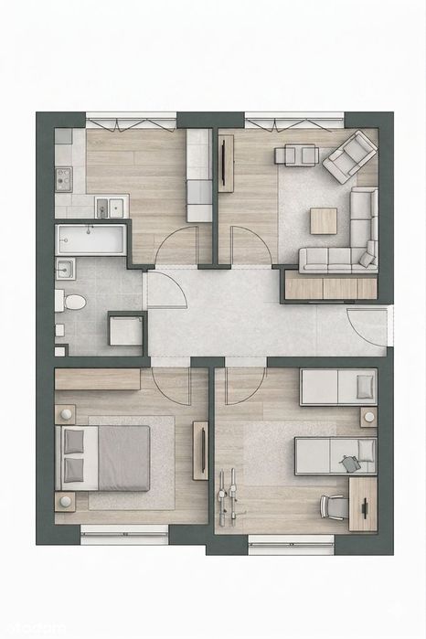 Skawina Centrum, 3-pokojowe, 70m2