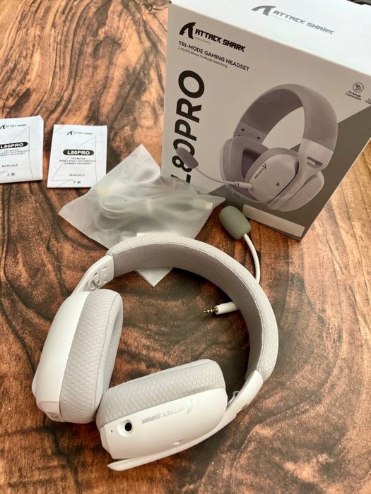 ATTACK Shark L80 PRO ігрові навушники бездротові Bluetooth/2.4G