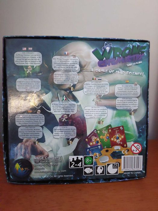 Wrong Chemistry (Board Game, Jogo de Tabuleiro)