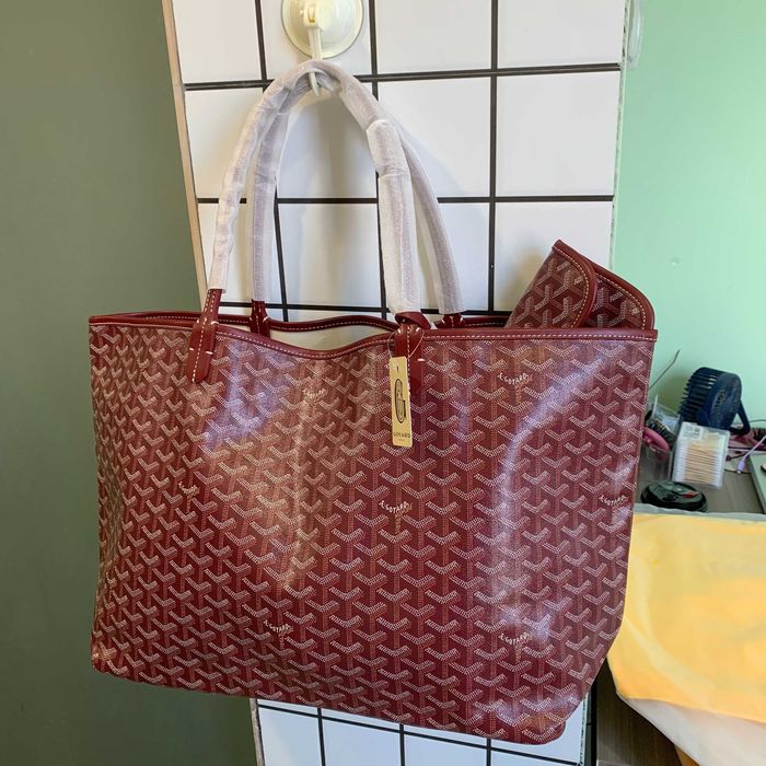 Torba Shopper w Kolorze Czerwonobrązowym GoyardSaintL0uis –