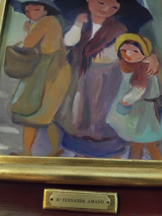 Pintura a óleo  assinada  fernanda amado