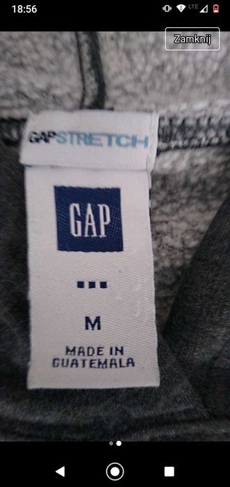 Szara bluza GAP rozmiar M