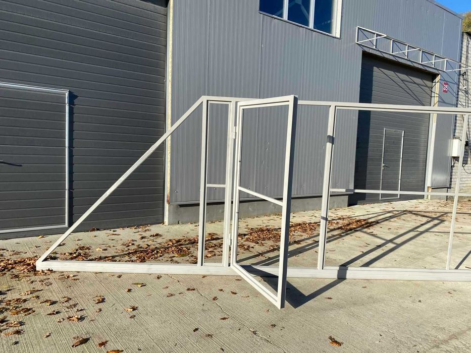 Откатные ворота, Ворота для дома, Каркас ворот в грунте, Фурнитура