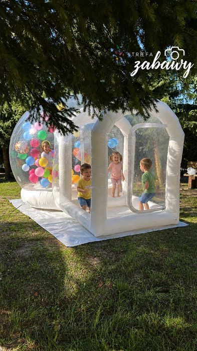 Wynajem Dmuchańca Bubble House z Trampoliną