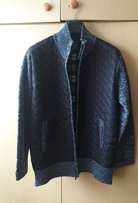 Męski sweter ocieplony  polarem hybrydowy L nowy
