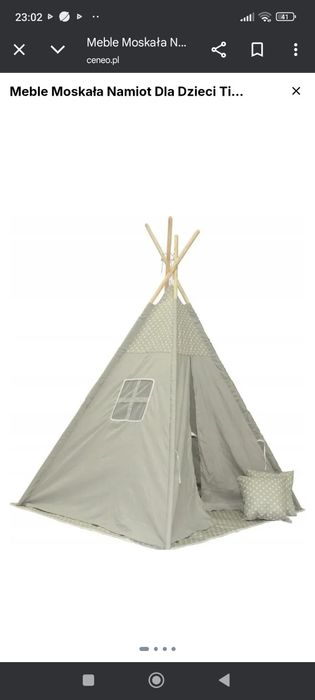 Namiot dla dzieci tipi