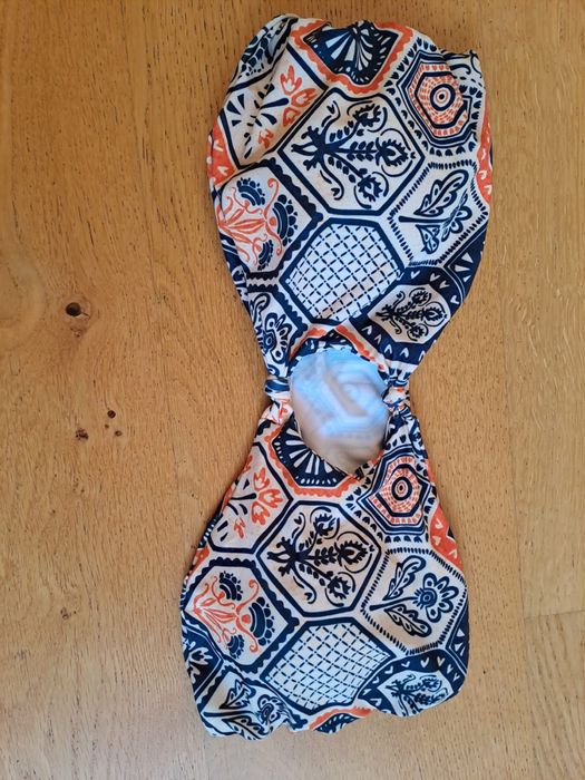 Strój kąpielowy bikini boho shein L nowy opaska