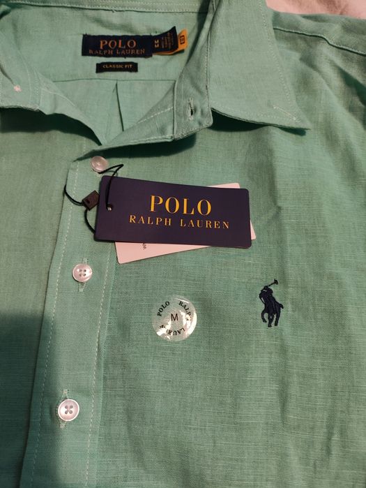 Camisa de linho Ralph Lauren - corte de mulher
