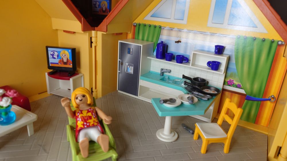 pommette Sénateur Aussi maison de vacances playmobil 6020 Milliard Linge à pièce