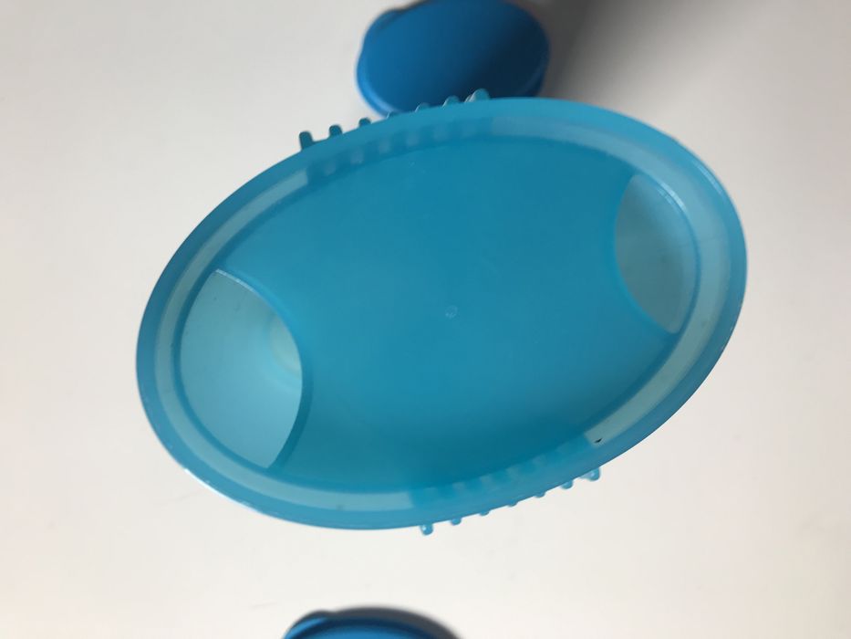 Компактус для спагетти, контейнер синій tupperware