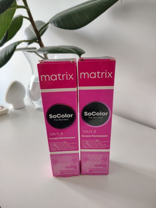 Farba do włosów Matrix jasny brąz mokka 5M - 2 sztuki