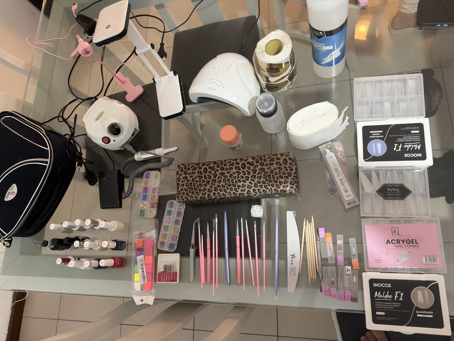 kit completo para alongamento e nail desingner pronto para trabalhar