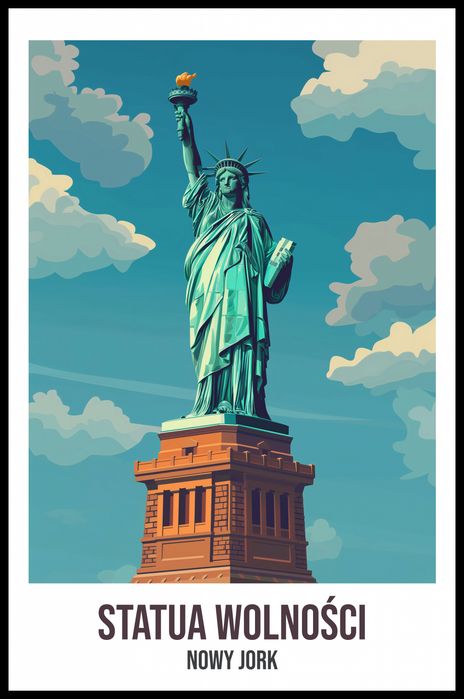 Plakat 56,6x86,4cm Statua Wolności