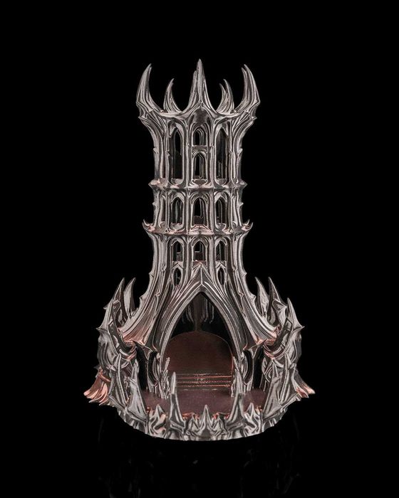 Obsidian Citadel Zmiennobarwna Mroczna Wieża do Kości Dice Tower DND