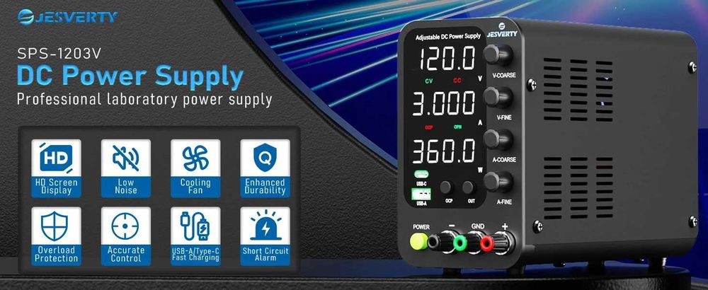 Лабораторний блок живлення Jesverty DC 30V 10 А