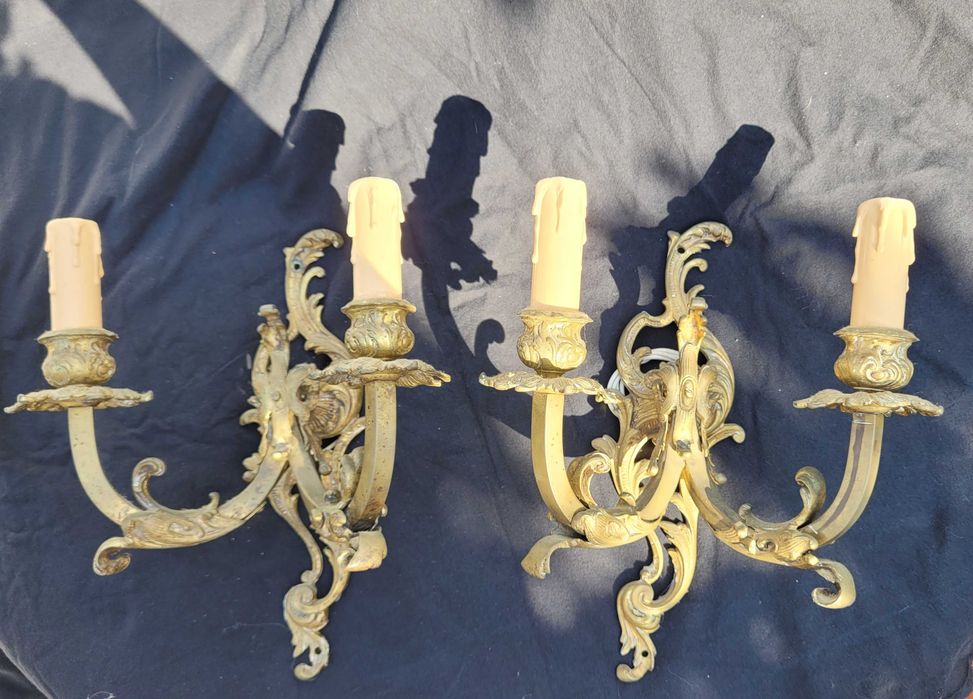 Apliques em bronze, vintage