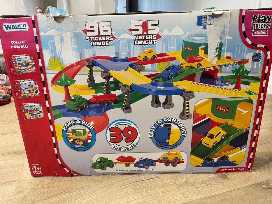 Ігровий набір Гараж із трасою Wader, паркінг