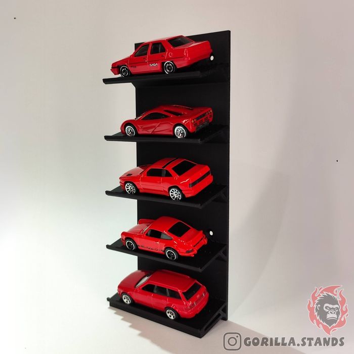 Ekspozytor stojak 5msc pionowy Hot Wheels Matchbox 1:64 Gorilla Stands