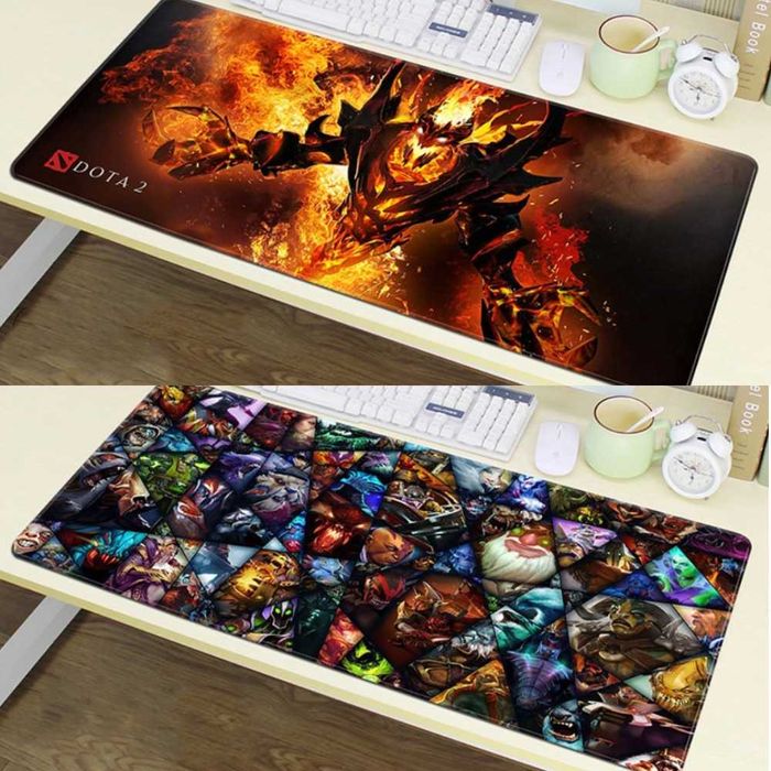 Большой коврик для мыши 800x300мм Dota 2 CS:GO Witcher WoW Рик и Морти