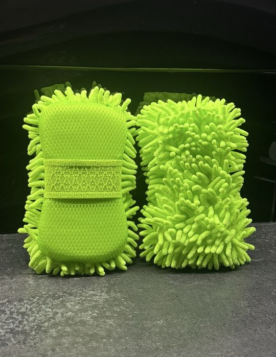 Gąbki z mikrofibry do mycia auta DUŻE | 2 sztuki HIT!