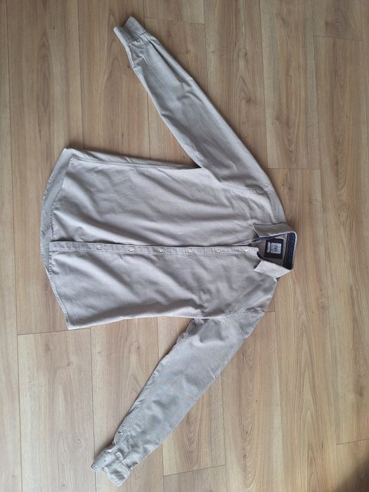Koszula dżinsowa Zara M 40 slim feet piaskowa