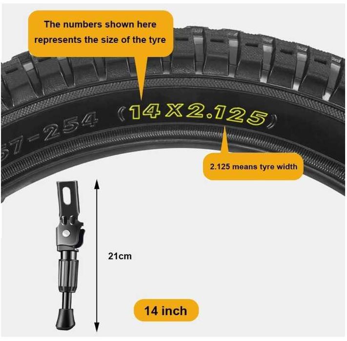 Stopka rowerowa dla rowerów 14" VakiReyy
