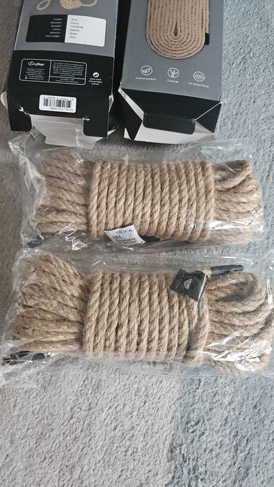 2 x  sznur konopny 10 m bondage