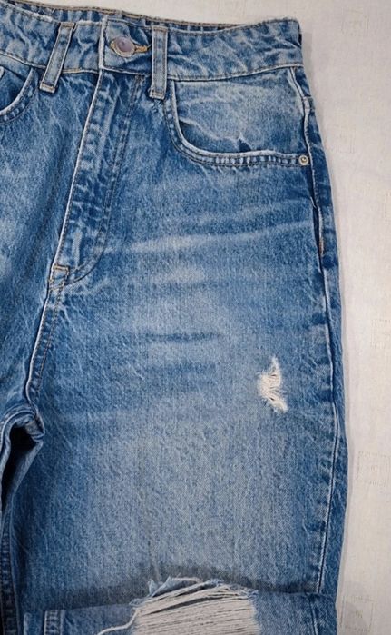Calças de ganga Rotas Zara Tamanho  34
