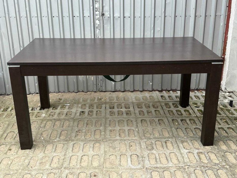 Stół kuchenny  drewniany z drewna wenge ciemny do jadalni kuchni 160cm