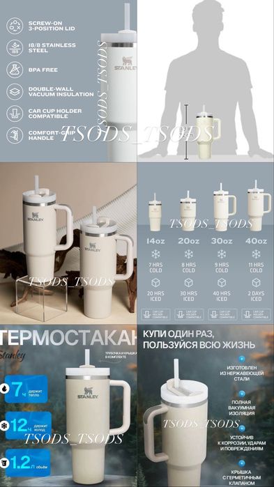 Крышка непроливайка для Stanley Quencher аксесуары для Стэнли термосы Стенли аксессуары для Стенли герметичная крышка 40 Оз украшения на Стенли термо