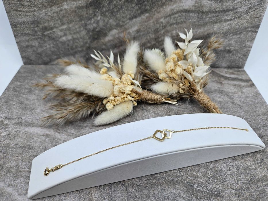 Piękna Złota Bransoletka Próba 333 Waga: 0.98G Długość 17cm