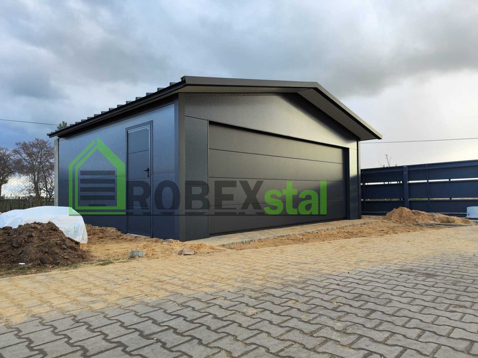 Garaż ocieplany do 35 m2 Konstrukcja o wymiarach 6,30 x 5,50